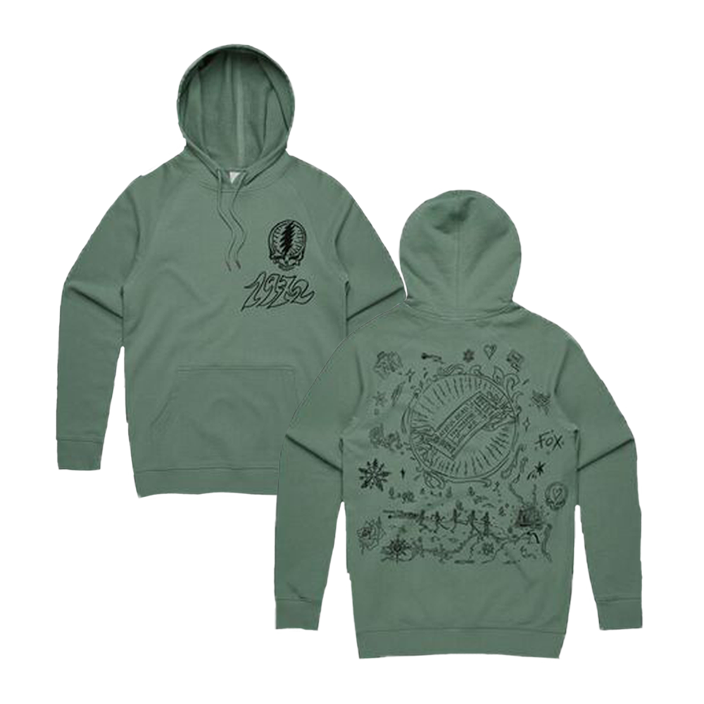 Fox Theatre Ticket Heavyweight Terry Hoodie | Grateful Dead Official Store